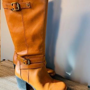 Naturalizer tan leather tall boots